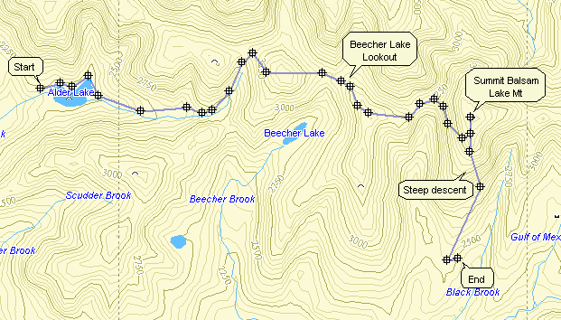Catskill 35 peak map