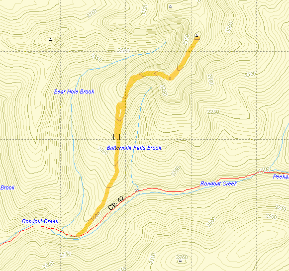 Catskill 35 peak map